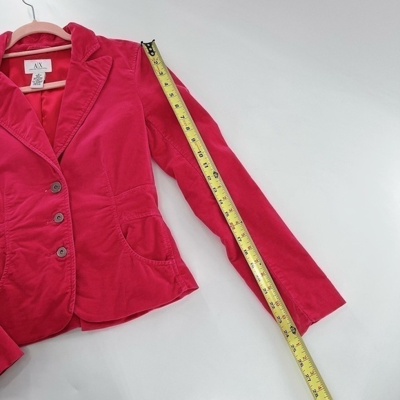 Armani Exchange Jacket Velvet Pink buttons Size M - Picture 13 of 13